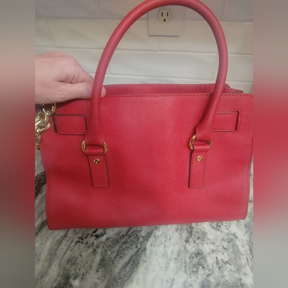 Michael Kors Hamilton Women's Bag in Red - Picture 9 of 12